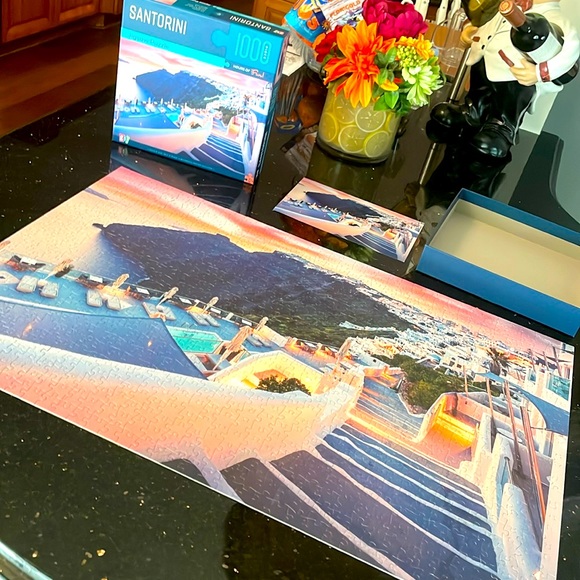 SANTORINI Jigsaw Puzzle 1000 Piece like NEW - Picture 1 of 16